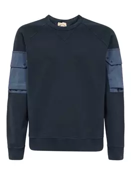 Хлопковая толстовка Ten C, синий