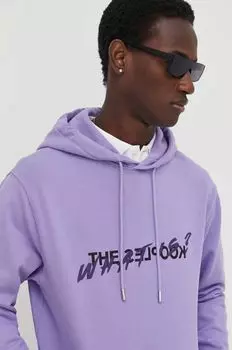 Хлопковая толстовка The Kooples, фиолетовый