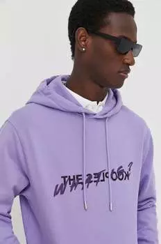 Хлопковая толстовка The Kooples, фиолетовый