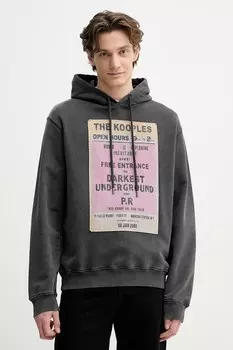 Хлопковая толстовка The Kooples, серый