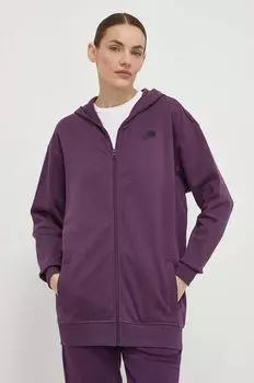 Хлопковая толстовка The North Face, фиолетовый