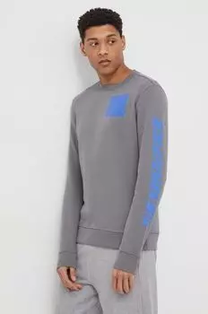 Хлопковая толстовка The North Face, серый