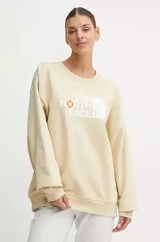 Хлопковая толстовка The North Face TNF x Yinka Ilori, бежевый