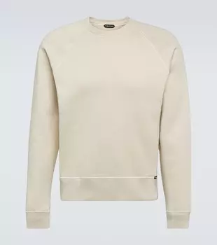 Хлопковая толстовка Tom Ford, бежевый