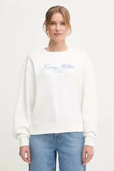 Хлопковая толстовка Tommy Hilfiger, белый