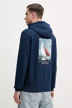 Хлопковая толстовка Tommy Hilfiger, темно-синий