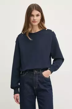 Хлопковая толстовка Tommy Hilfiger, темно-синий
