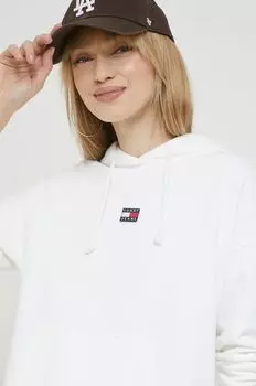 Хлопковая толстовка Tommy Jeans, белый