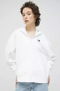 Хлопковая толстовка Tommy Jeans, белый