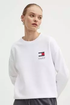 Хлопковая толстовка Tommy Jeans, белый