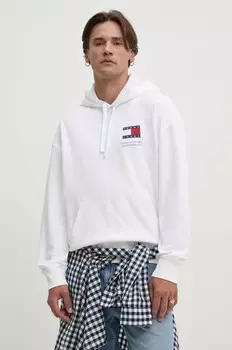 Хлопковая толстовка Tommy Jeans, белый