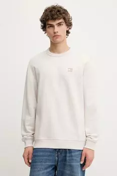 Хлопковая толстовка Tommy Jeans, бежевый