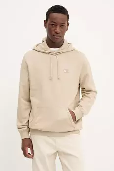 Хлопковая толстовка Tommy Jeans, бежевый