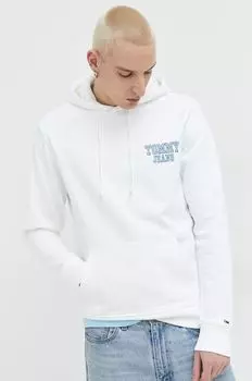 Хлопковая толстовка Tommy Jeans, бежевый