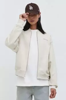 Хлопковая толстовка Tommy Jeans, бежевый