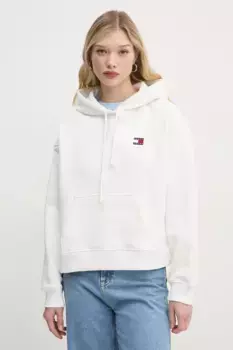 Хлопковая толстовка Tommy Jeans, бежевый