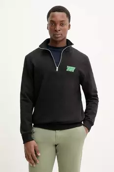 Хлопковая толстовка Tommy Jeans, черный