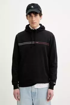 Хлопковая толстовка Tommy Jeans, черный