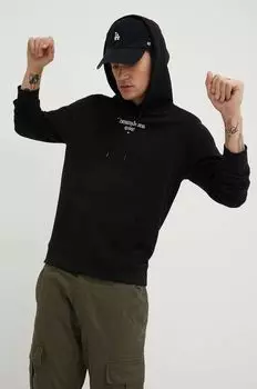 Хлопковая толстовка Tommy Jeans, черный