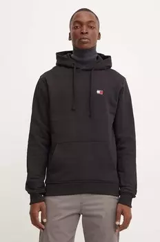 Хлопковая толстовка Tommy Jeans, черный