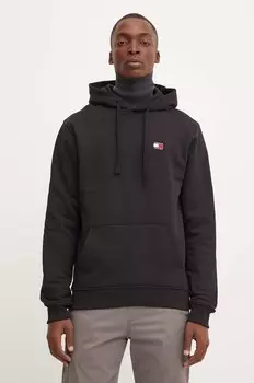 Хлопковая толстовка Tommy Jeans, черный