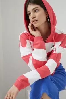 Хлопковая толстовка Tommy Jeans, розовый