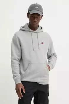 Хлопковая толстовка Tommy Jeans, серый