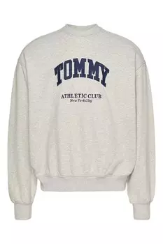Хлопковая толстовка Tommy Jeans, серый