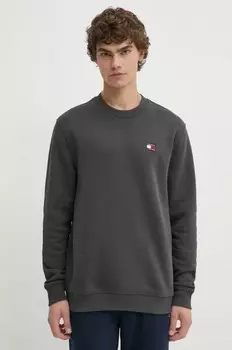 Хлопковая толстовка Tommy Jeans, серый