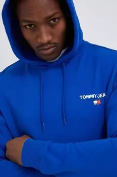 Хлопковая толстовка Tommy Jeans, синий