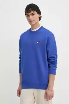 Хлопковая толстовка Tommy Jeans, синий