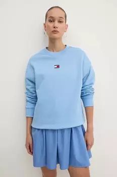 Хлопковая толстовка Tommy Jeans, синий