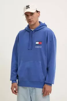 Хлопковая толстовка Tommy Jeans, синий