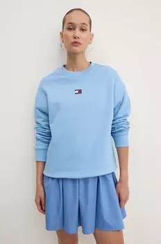 Хлопковая толстовка Tommy Jeans, синий