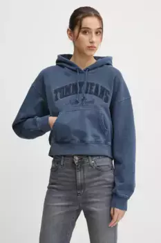 Хлопковая толстовка Tommy Jeans, синий