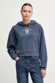 Хлопковая толстовка Tommy Jeans, синий