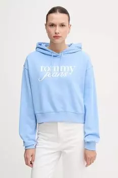Хлопковая толстовка Tommy Jeans, синий