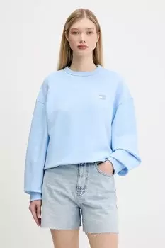Хлопковая толстовка Tommy Jeans, синий
