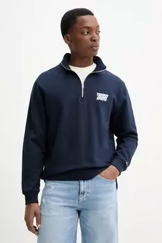 Хлопковая толстовка Tommy Jeans, темно-синий