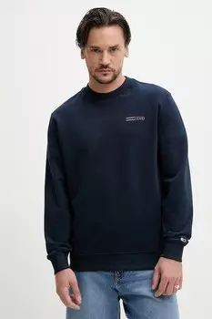 Хлопковая толстовка Tommy Jeans, темно-синий