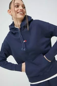Хлопковая толстовка Tommy Jeans, темно-синий