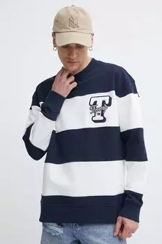 Хлопковая толстовка Tommy Jeans, темно-синий
