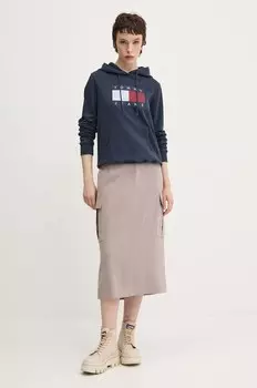 Хлопковая толстовка Tommy Jeans, темно-синий