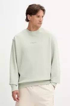 Хлопковая толстовка Tommy Jeans, зеленый