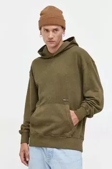 Хлопковая толстовка Tommy Jeans, зеленый