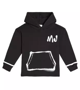 Хлопковая толстовка trompe l'il Marc Jacobs, черный