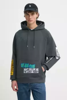 Хлопковая толстовка tudes Studio, серый