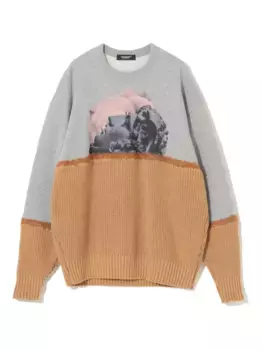 Хлопковая толстовка Undercover, серый