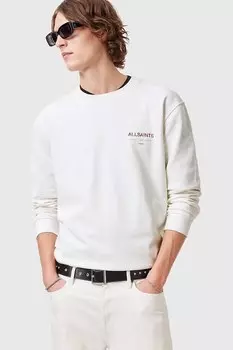 Хлопковая толстовка UNDERGROUND Allsaints, белый