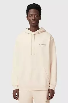 Хлопковая толстовка UNDERGROUND Allsaints, бежевый